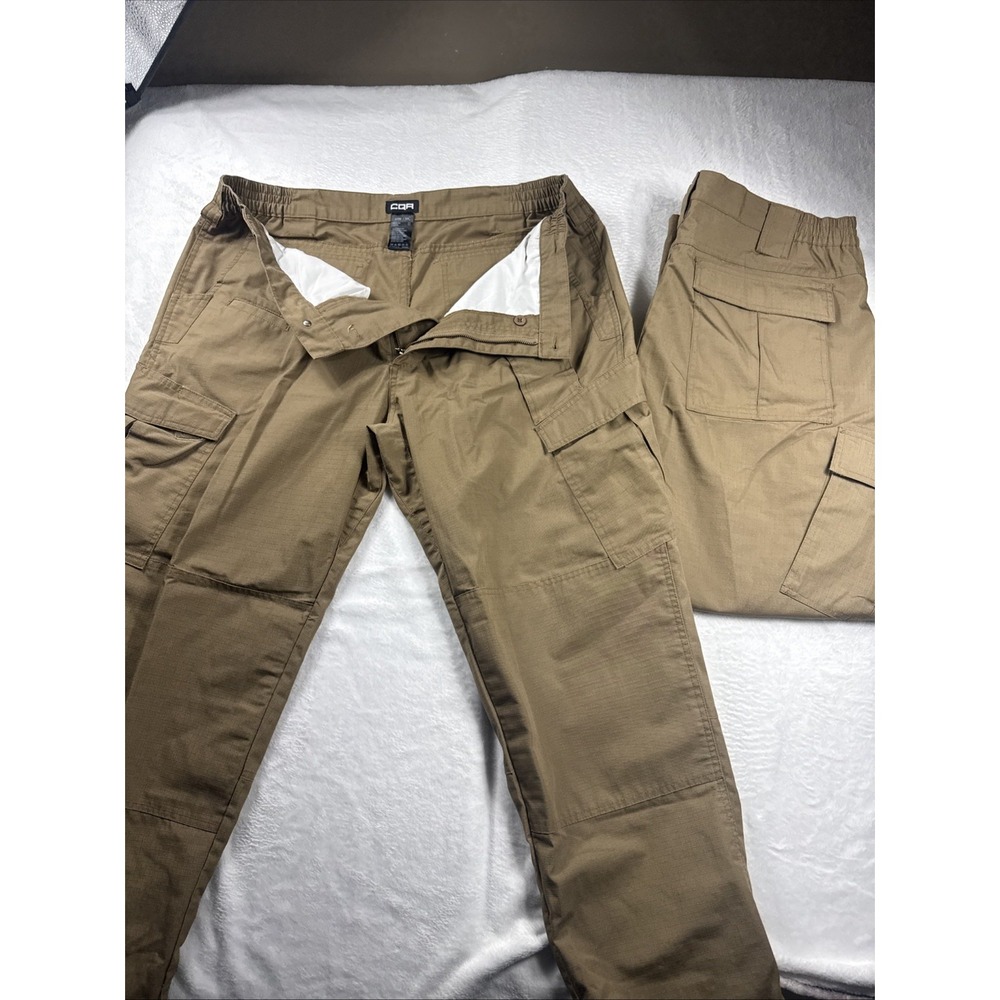 NEW CQR Lot Of 2 Tactical Pants Men 42x30 Cargo Ripstop Work Utility Hiking NWOT